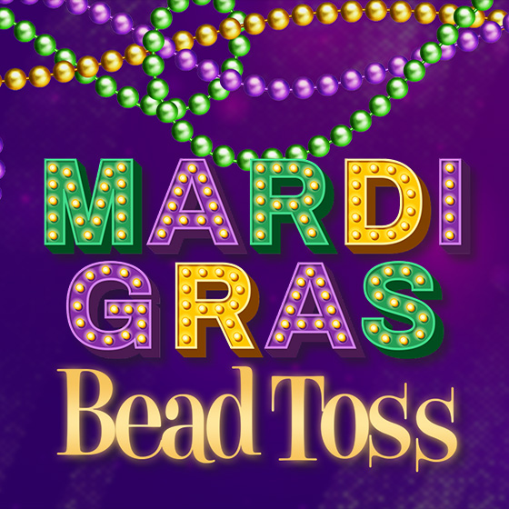Mardi Gras Bead Toss